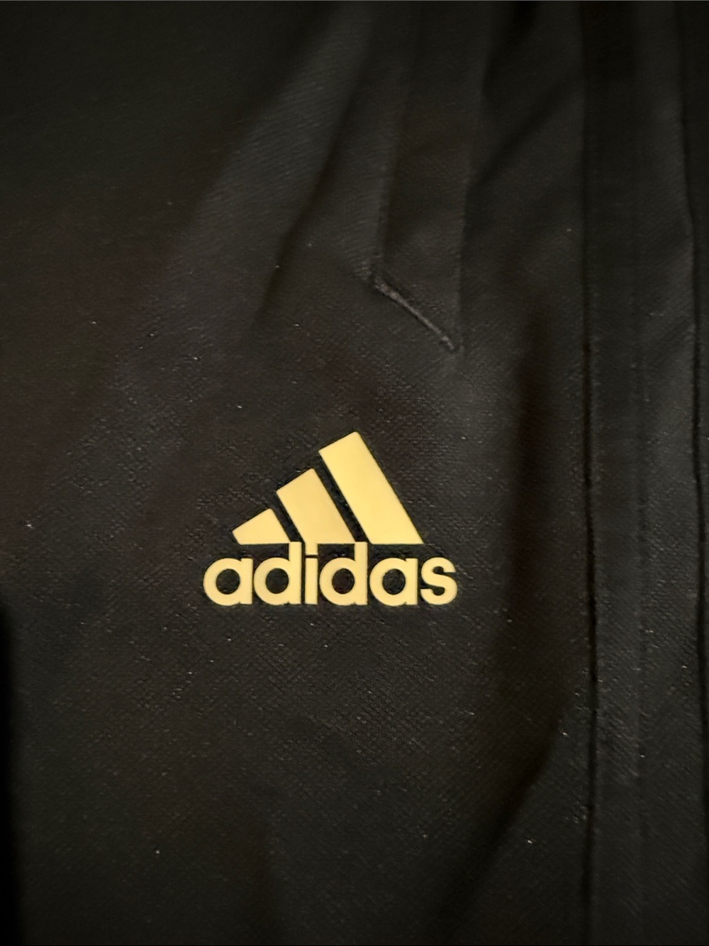 adidas Navy Track Pants with White Logo - Picture 2 of 13